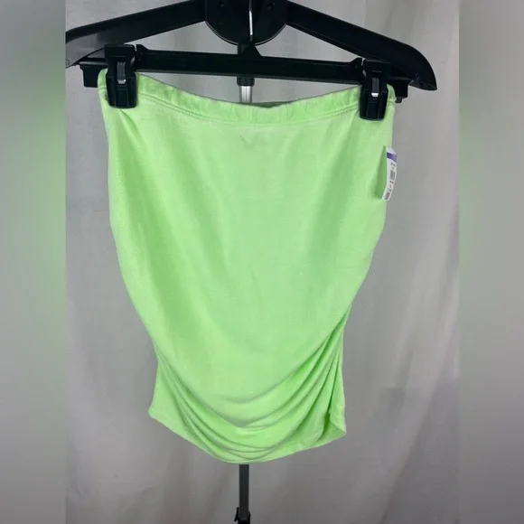 Sundry Womens Ruched Mini Green Pencil Skirt Size 1 (XS) NWT - Picture 9 of 12